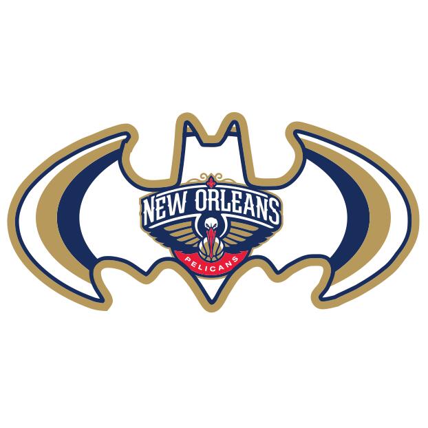 New Orleans Pelicans Batman Logo iron on transfers